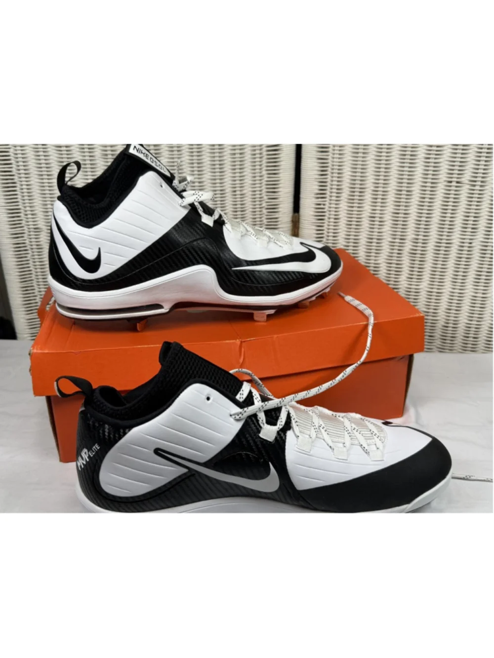 Nike Air Max MVP Elite 2 - 3/4 Metal Baseball Cleats Size 14- 684687-110 - New
